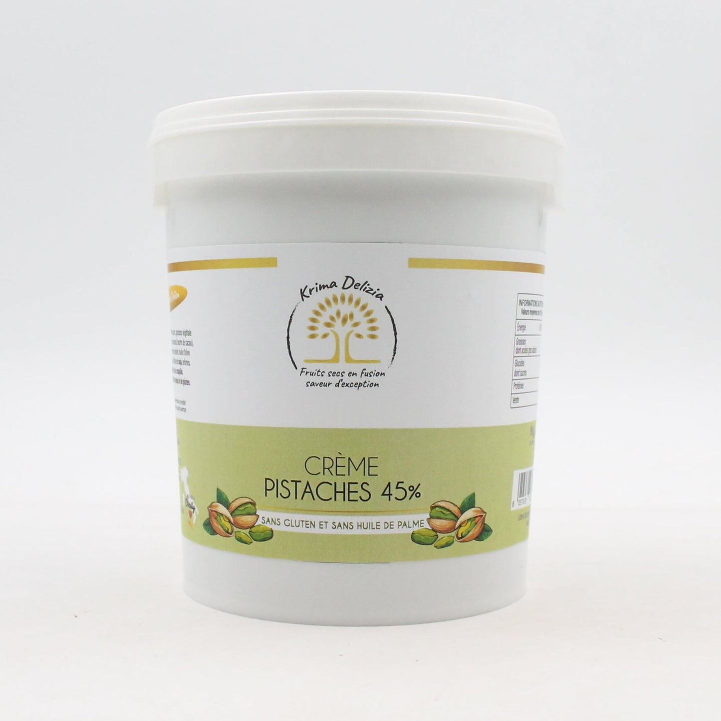 KRIMA DELIZIA – CRÈME PISTACHE 45% 1KG - Krima Delizia