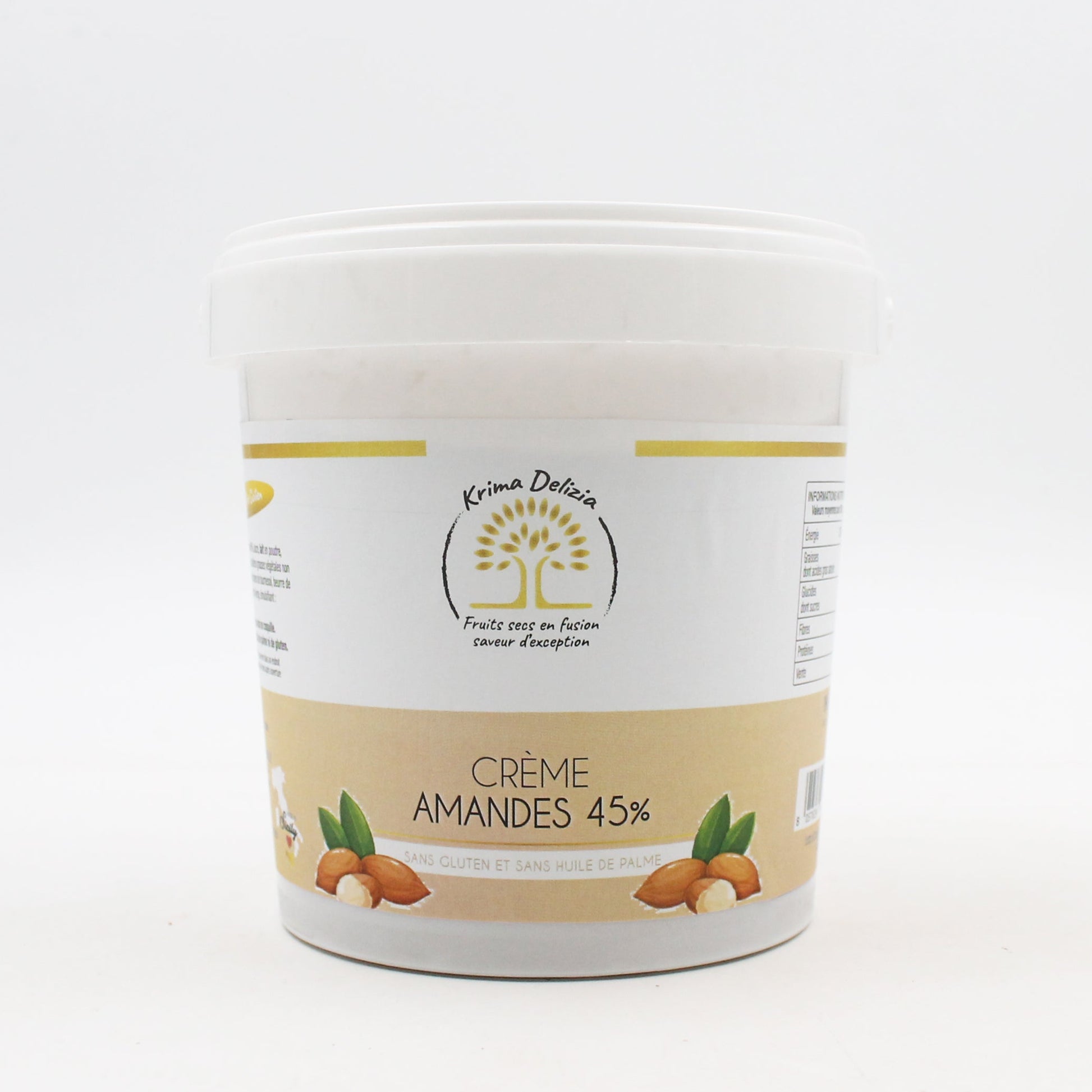 KRIMA DELIZIA – CRÈME AMANDES 45% 1kg - Krima Delizia