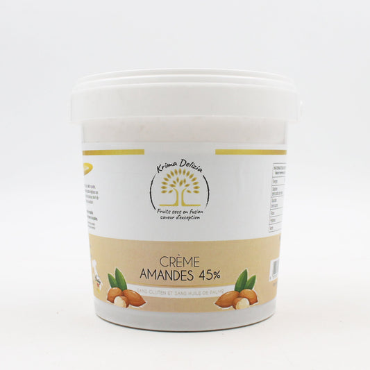 KRIMA DELIZIA – CRÈME AMANDES 45% 1kg - Krima Delizia