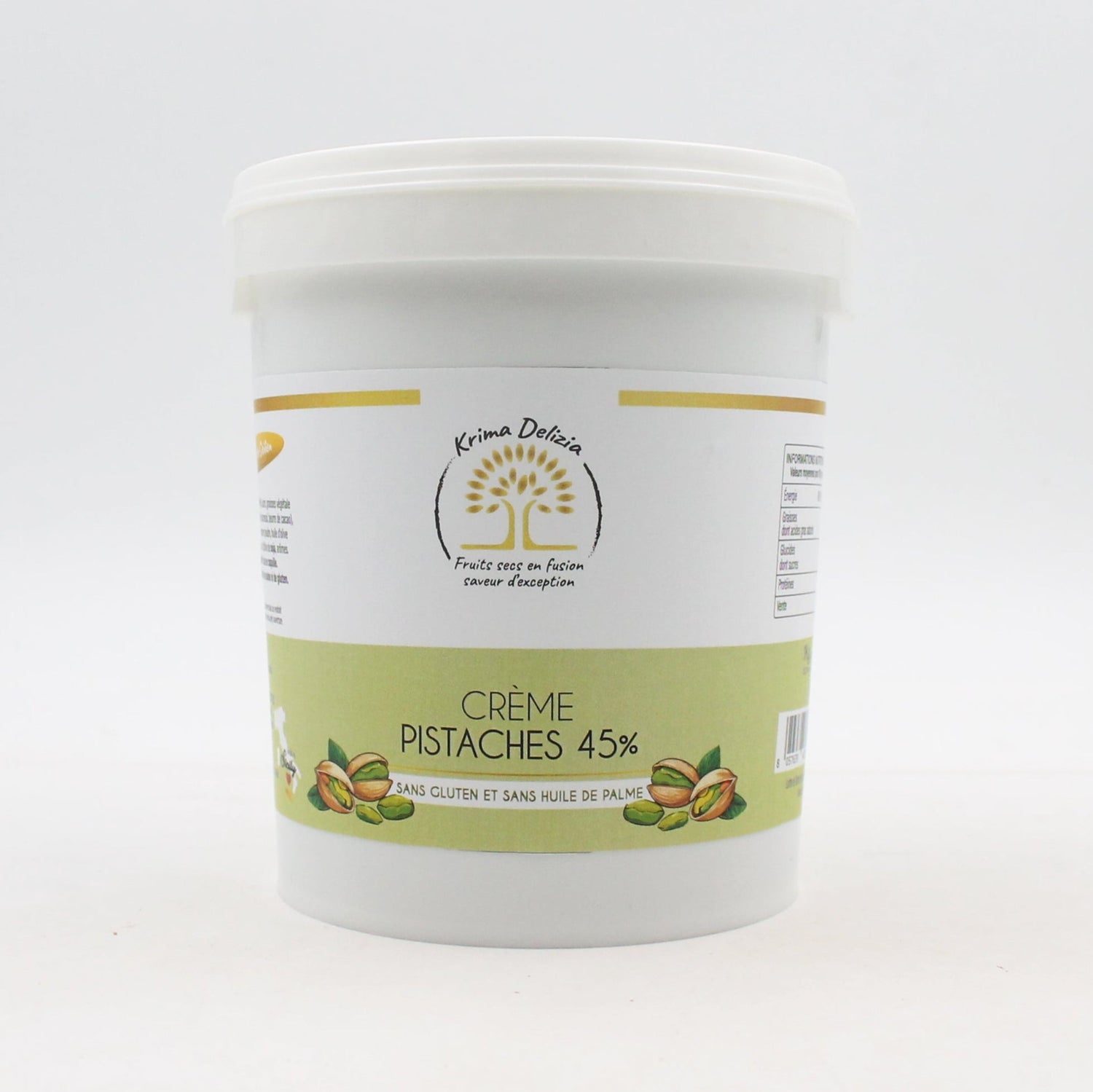 KRIMA DELIZIA – CRÈME PISTACHE 45% 1KG - Krima Delizia