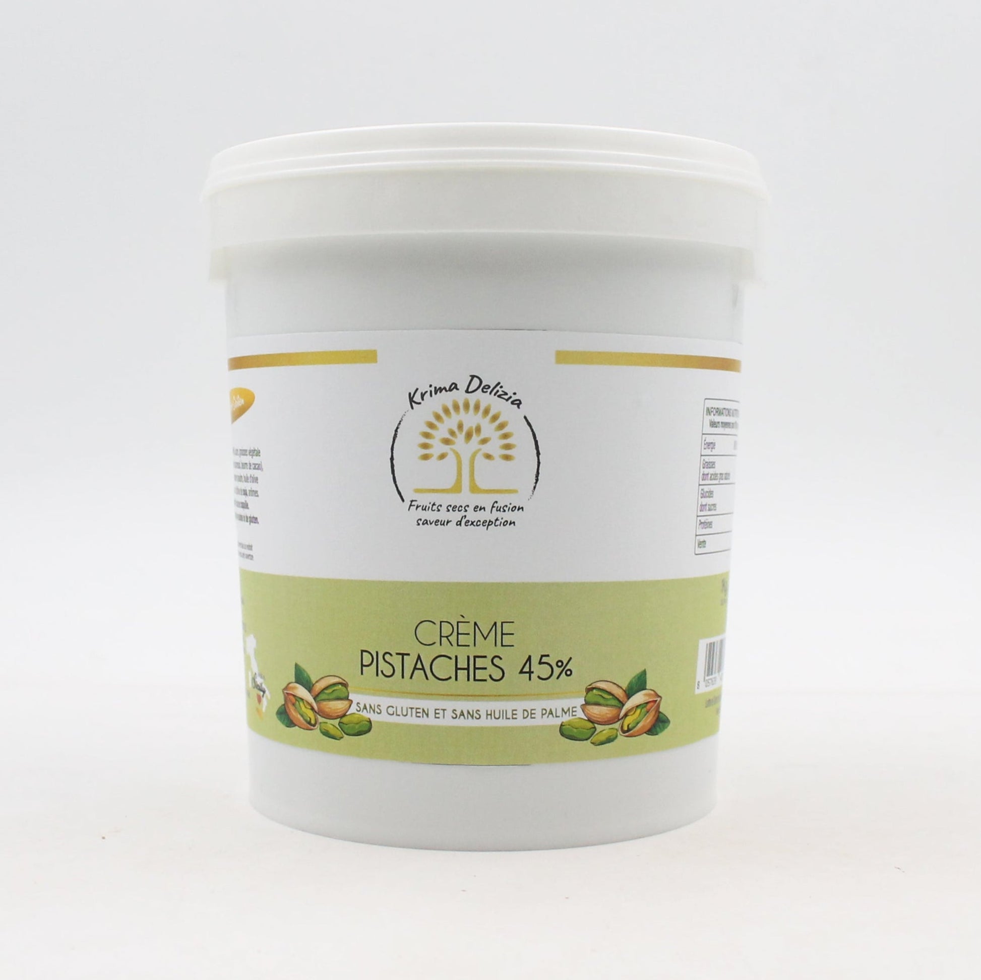KRIMA DELIZIA – CRÈME PISTACHE 45% 1KG - Krima Delizia
