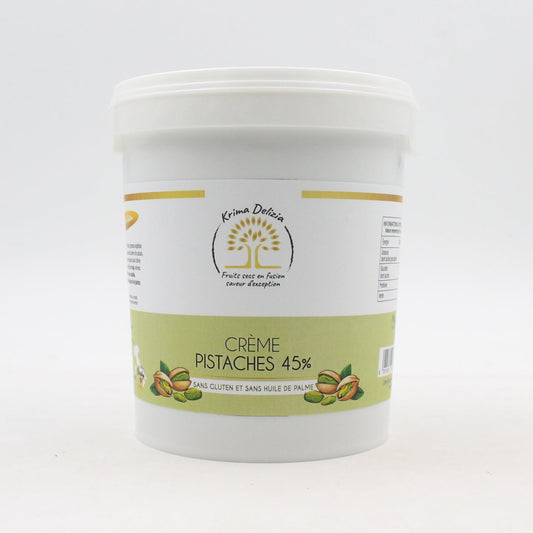 KRIMA DELIZIA – CRÈME PISTACHE 45% 1KG - Krima Delizia